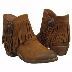 sam edelman sidney fringe ankle boot